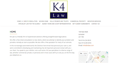 Desktop Screenshot of k4law.com